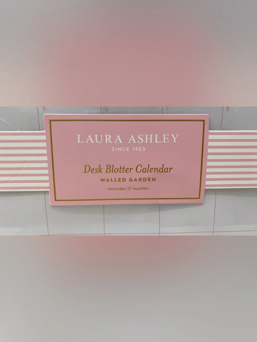 Laura Ashley  ❤️2027 17-Month Desk Blotter Calendar/Planner 14x17” New